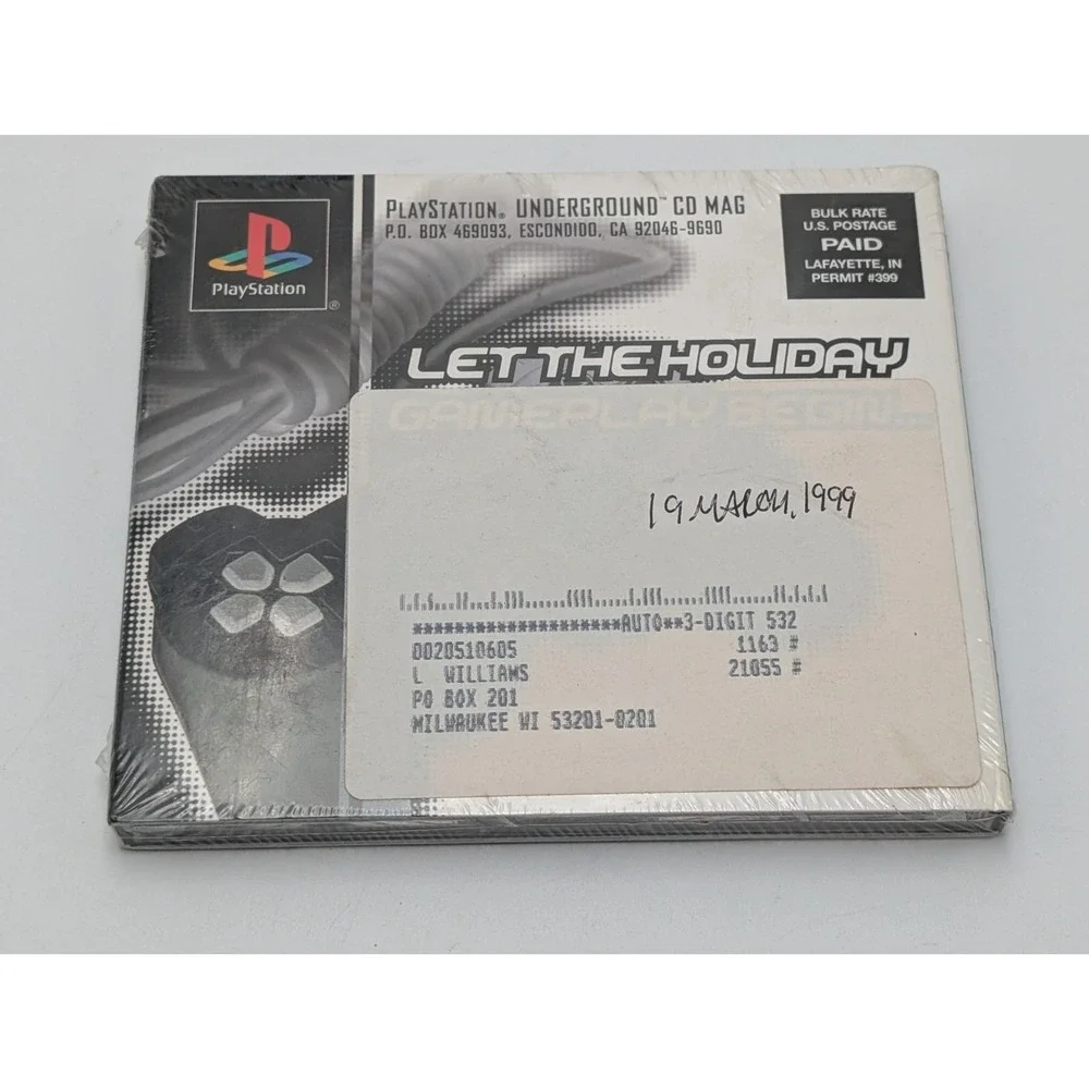 Sony PS1 PlayStation Underground Sampler Demo Discs v2.4‎  Factory Sealed